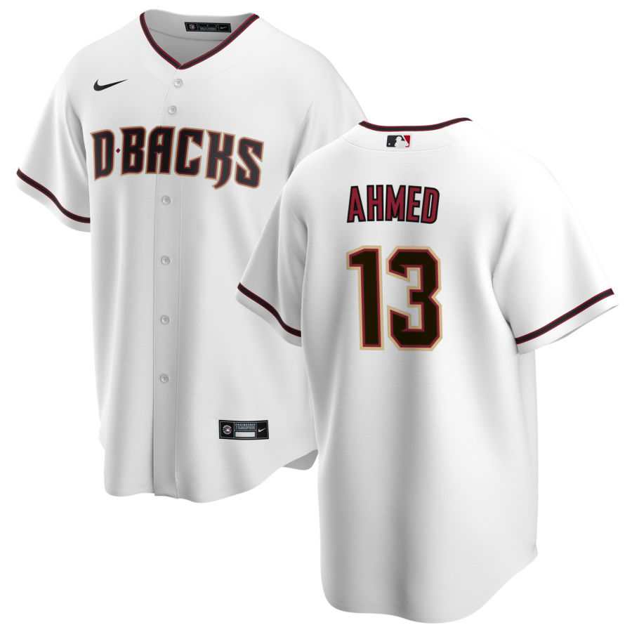 Nike Men #13 Nick Ahmed Arizona Diamondbacks Baseball Jerseys Sale-White